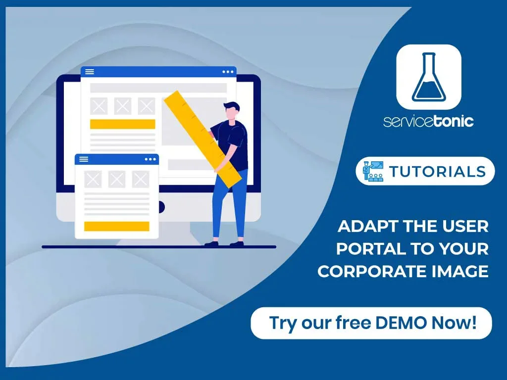 Customizable portal layout in ServiceTonic
