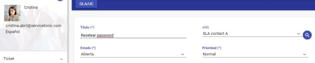Datos contacto SLA Datos contacto SLA