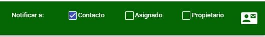 notificar a contacto