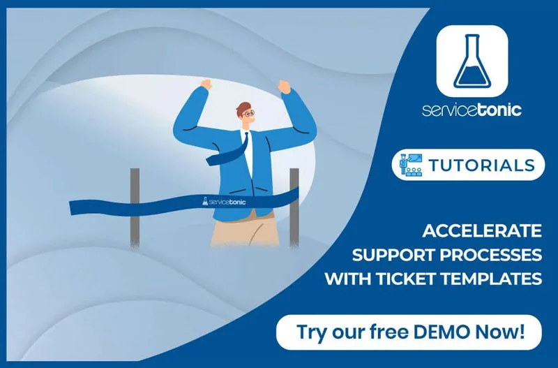 Ticket templates feature in ITSM software