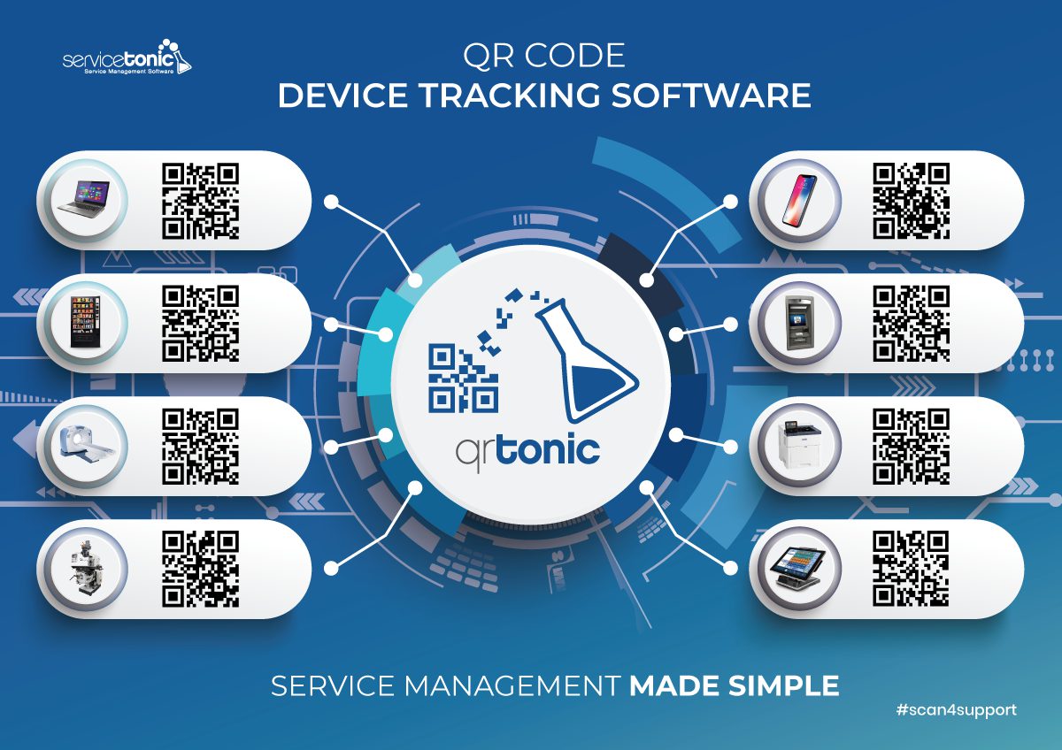 Device tracking software QRCode