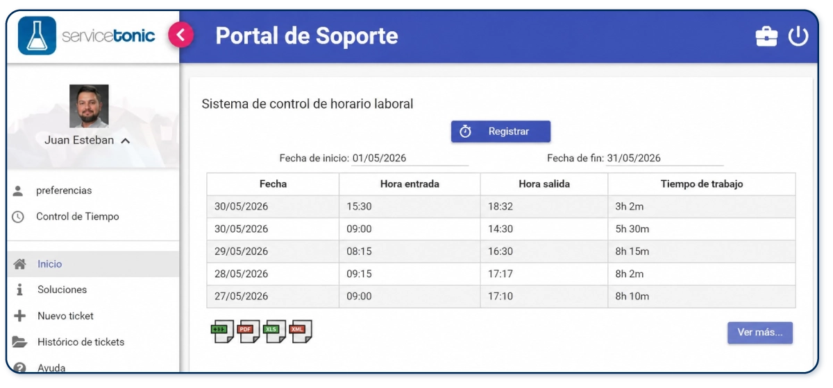 Programa Registro Horario