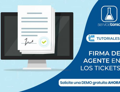 Firma del agente en los tickets