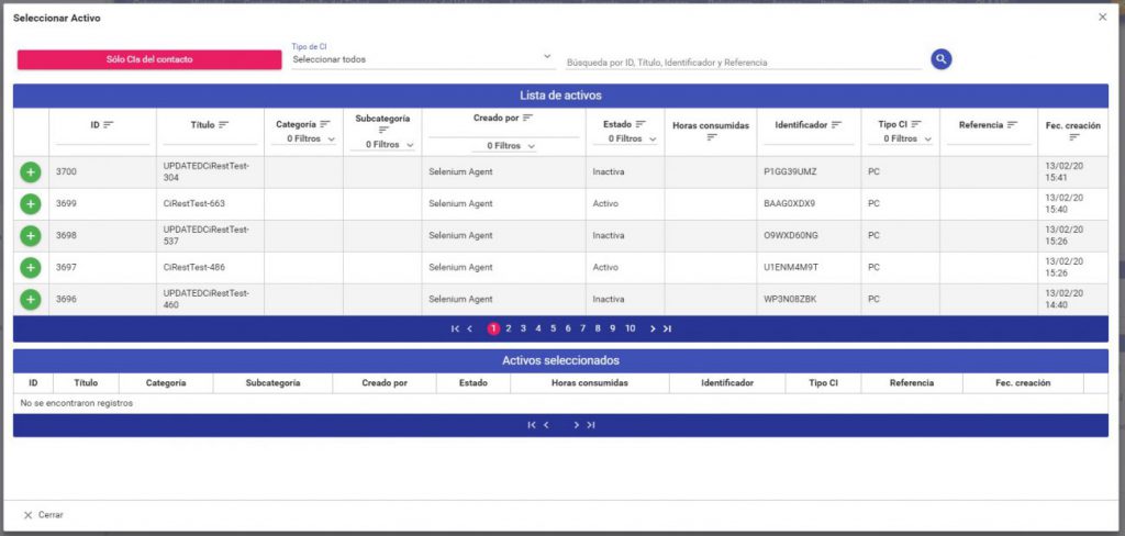 Link CI with Ticket