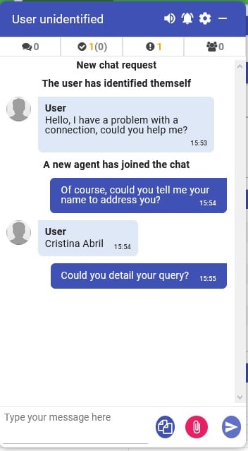 Chat with an agent
