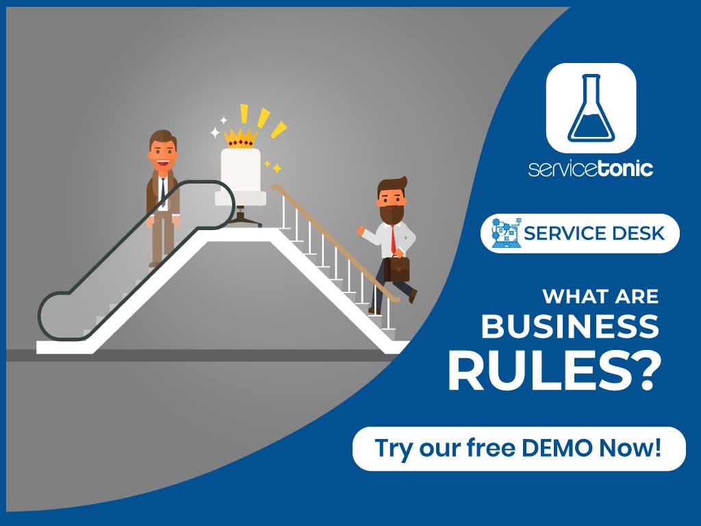 Business rules configuration in ITSM software