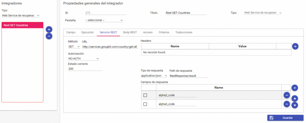 integracion api rest