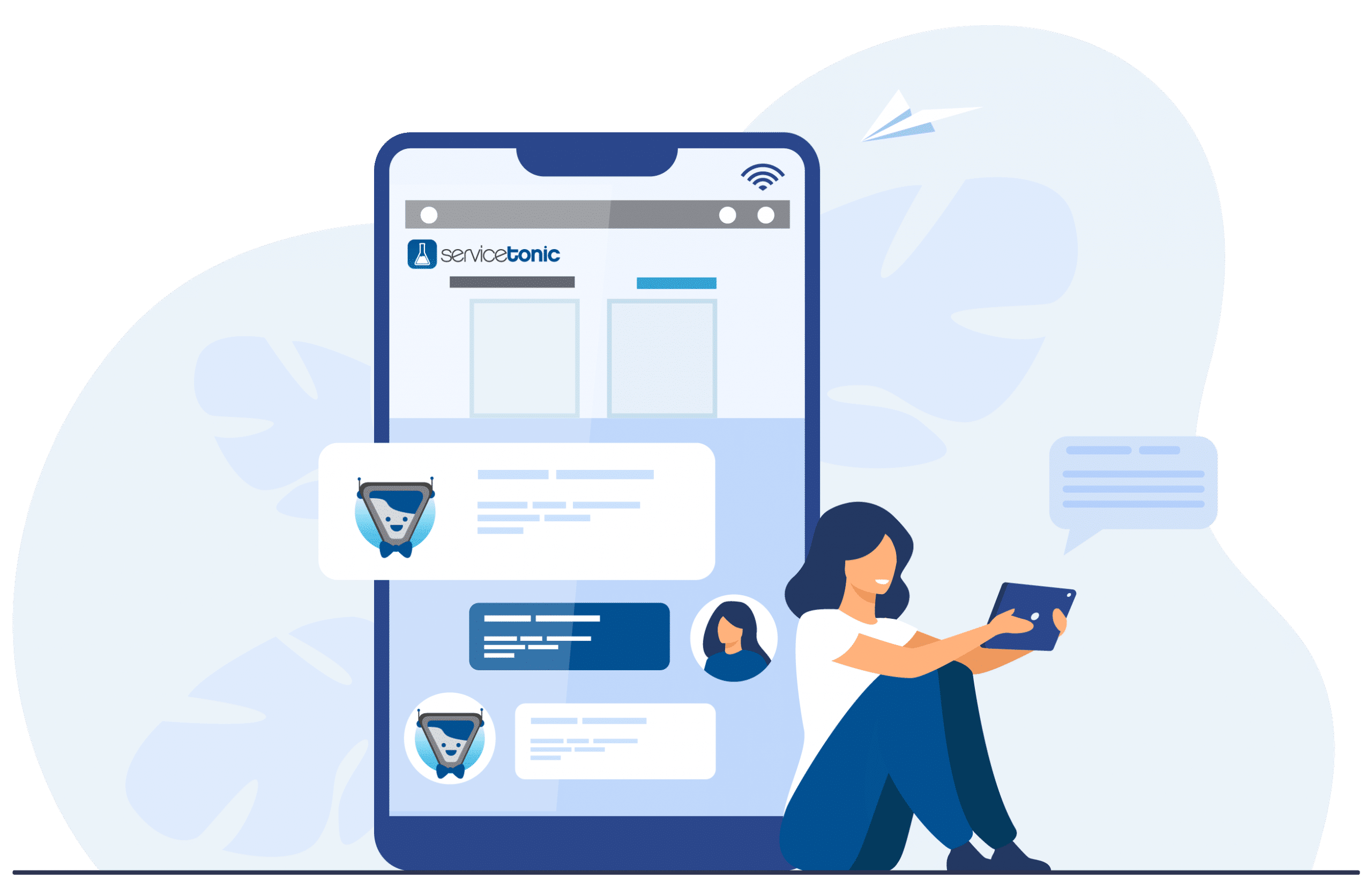 ServiceTonic Chatbot Mobile ServiceTonic Chatbot