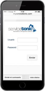 ServiceTonic mobile login