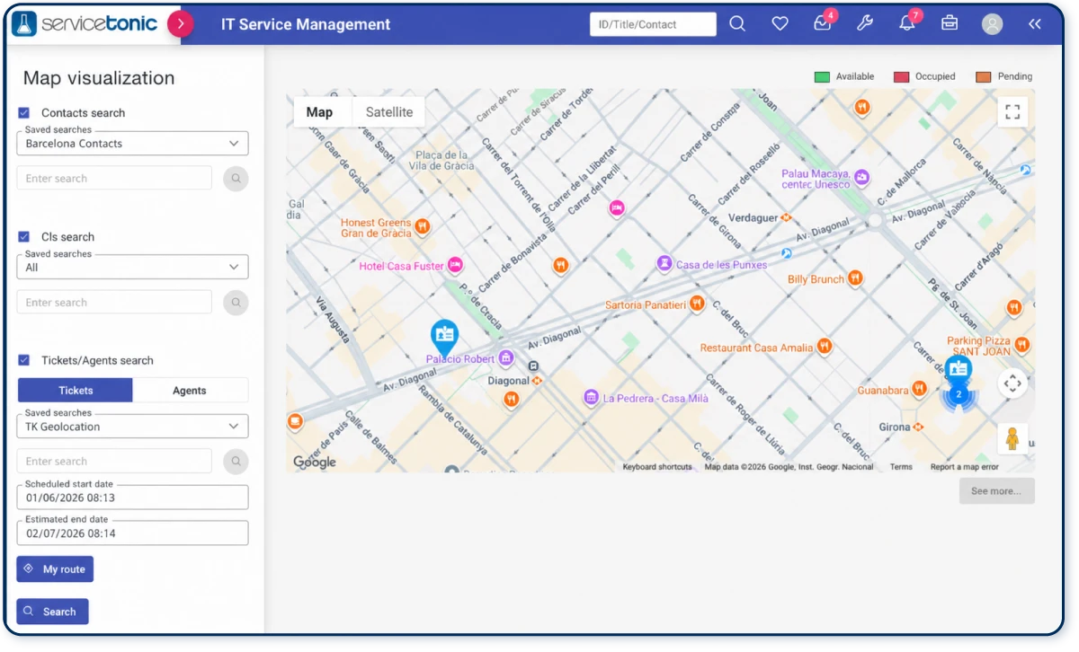 geolocation in help desk software