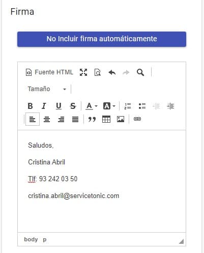 Automatizar la firma Automatizar la firma