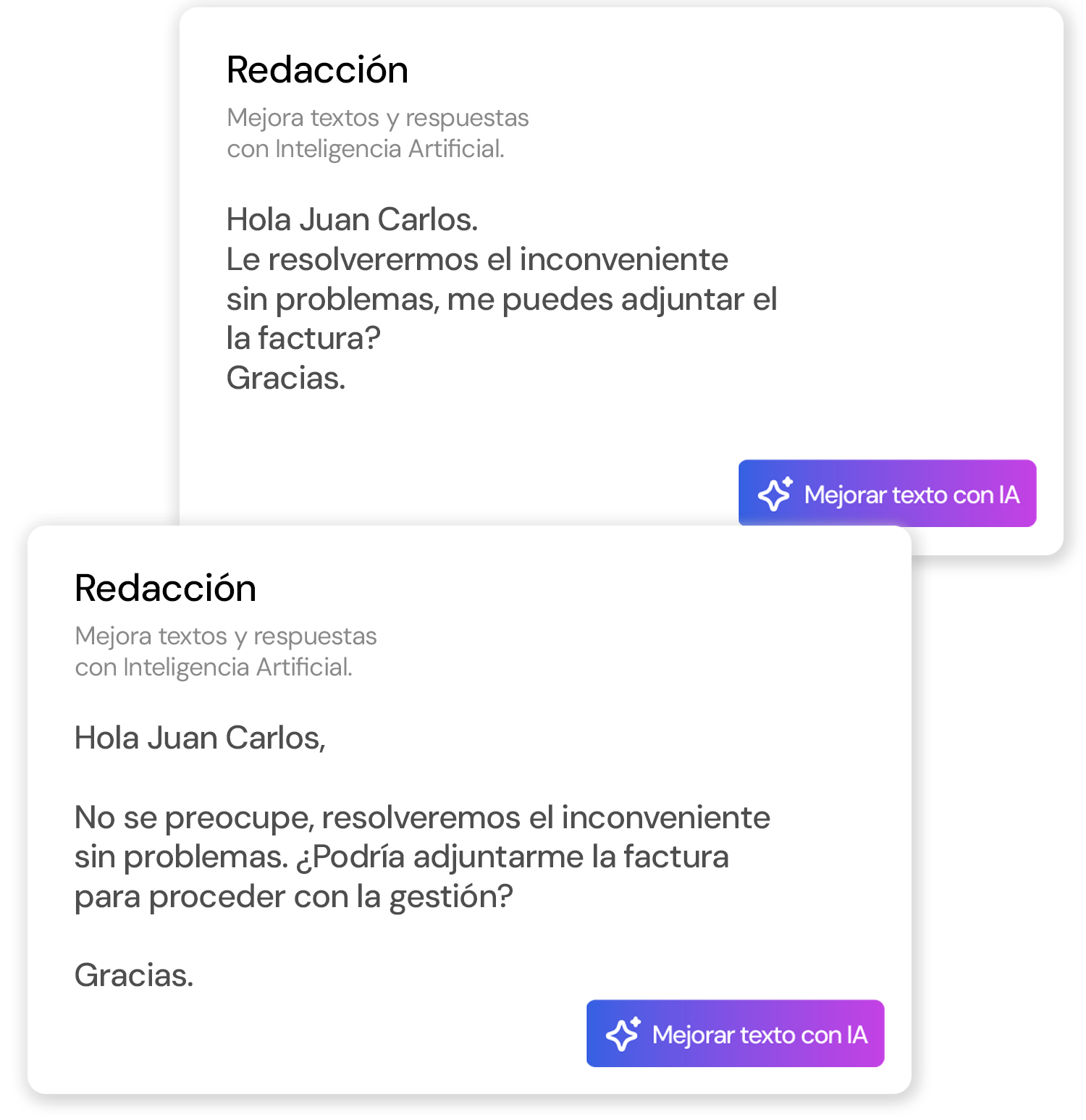 Software help desk con IA para traducción