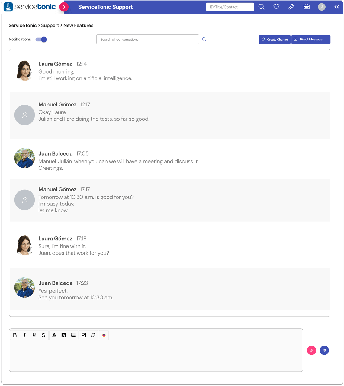 ForumTonic Workspaces