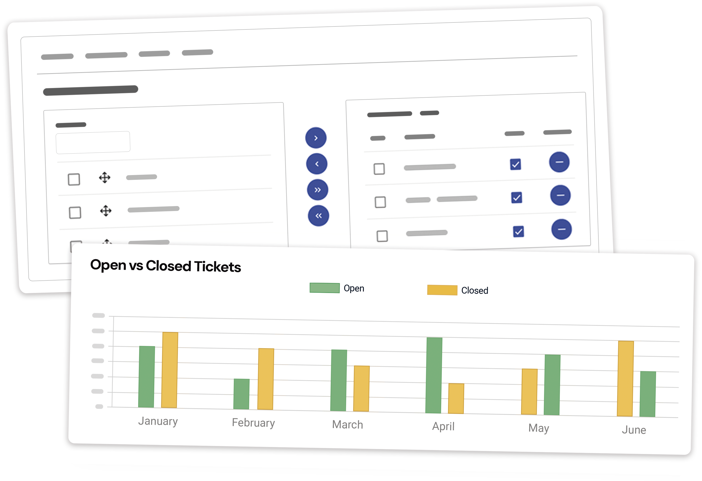 Reports and queries on tickets