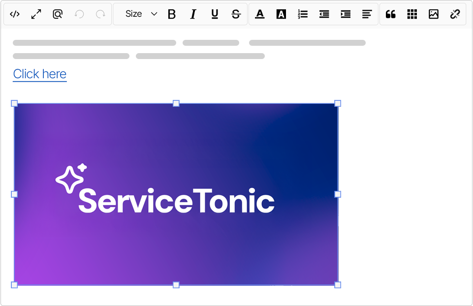 Enriched content editor