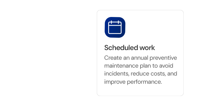Preventive Maintenance Planning (CMMS)