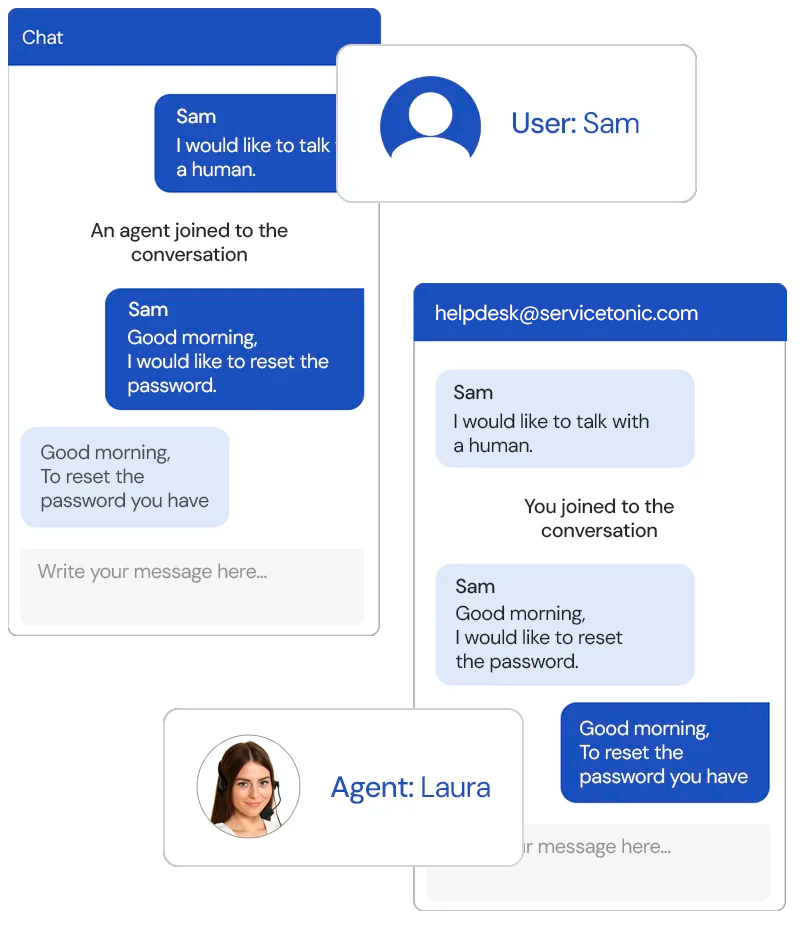 Software help desk con IA para traducción