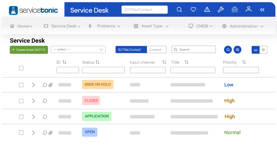 Help Desk features Help Desk features