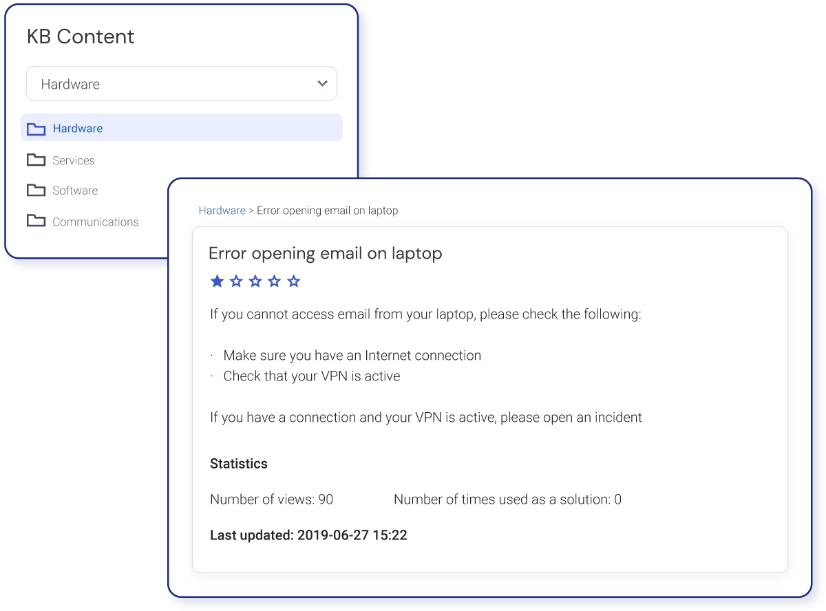 Knowledge Base help desk