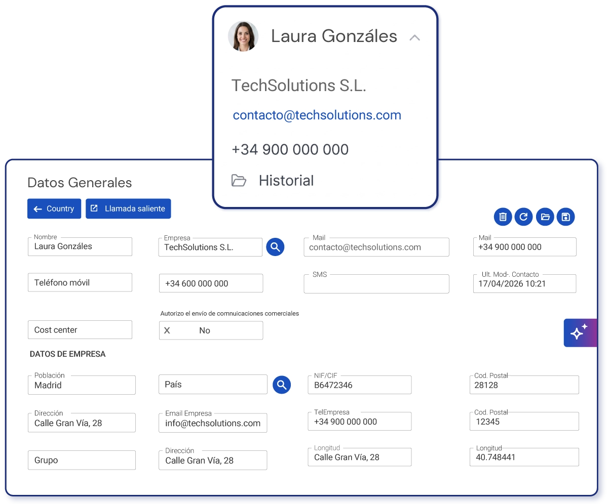 Seleccionar contacto