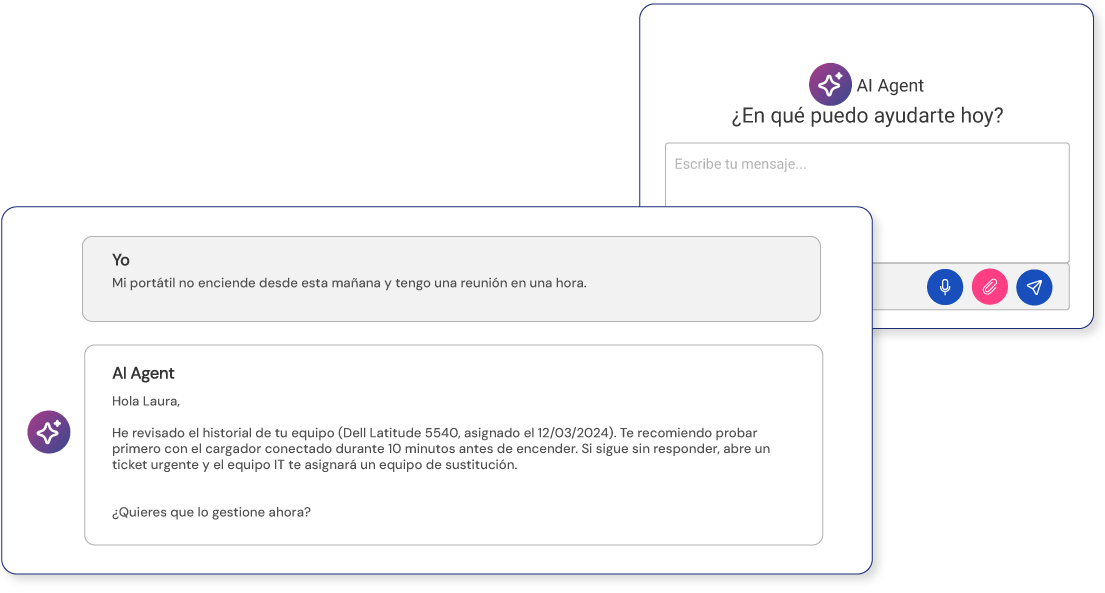 Asistente IA en un software para gestionar incidencias de TI Asistente IA en un software para gestionar incidencias de TI