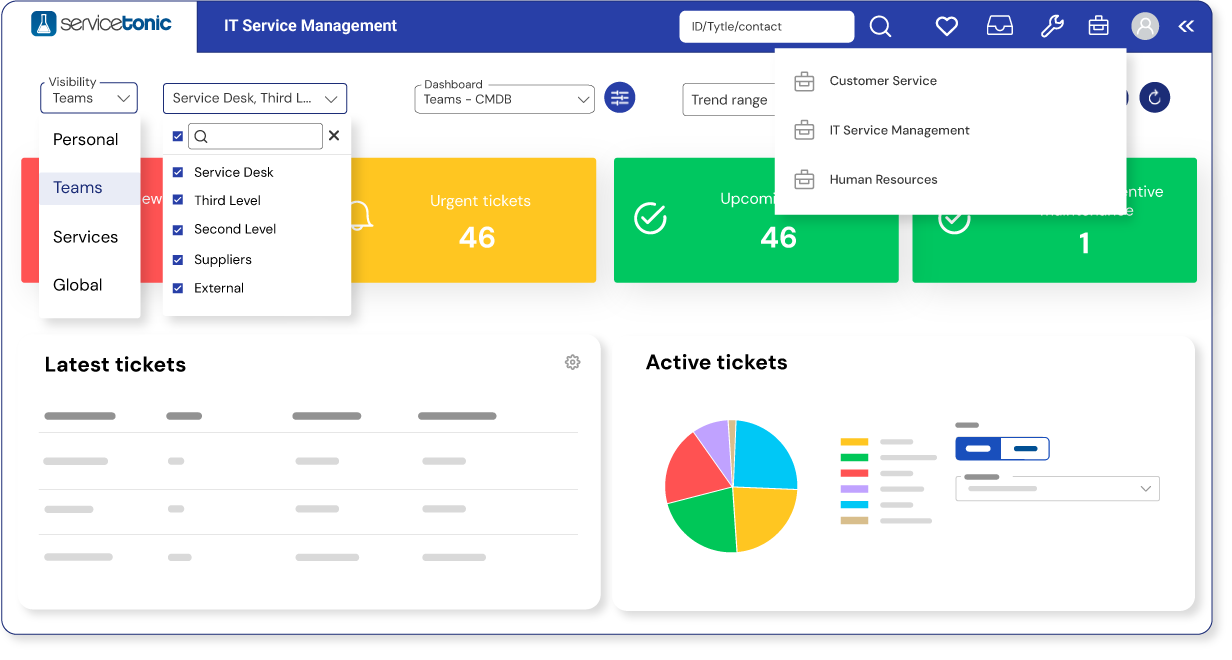 Dashboard – Teams – ESM